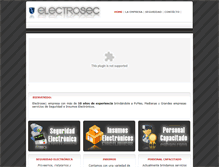 Tablet Screenshot of electrosec.com.ar